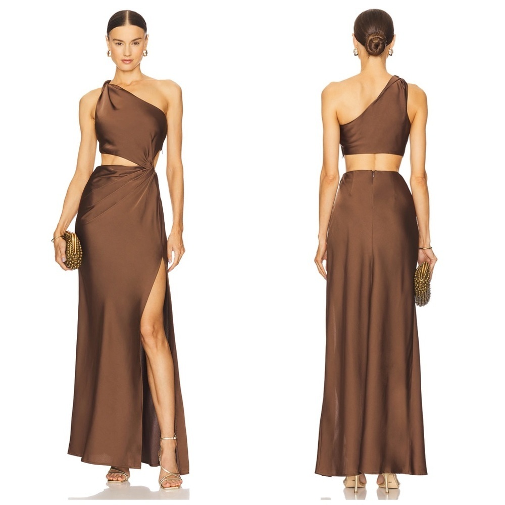 MISHA Kristin Gown in Umber Brown Size XS NWT​​